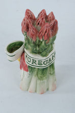 Load image into Gallery viewer, Fitz and Floyd Vegetable Herb Salt and Pepper Shakers Artichoke Asparagus Set
