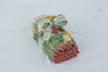 Load image into Gallery viewer, Fitz and Floyd Herb Garden Asparagus Butter Dish Covered Ceramic 1996
