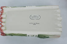 Load image into Gallery viewer, Fitz and Floyd Herb Garden Asparagus Butter Dish Covered Ceramic 1996
