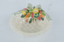 Load image into Gallery viewer, Fitz and Floyd Classics Herb Garden Vegetable Basket Serving Bowl Centerpiece

