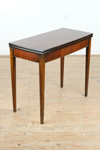 Load image into Gallery viewer, Mahogany Flip Top Game Table with Inlaid Border and Felt Playing Surface
