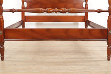 Load image into Gallery viewer, Flamed Mahogany Full Size Low Acorn Poster Bed by Dixie
