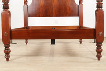Load image into Gallery viewer, Flamed Mahogany Queen Size Poster Bed
