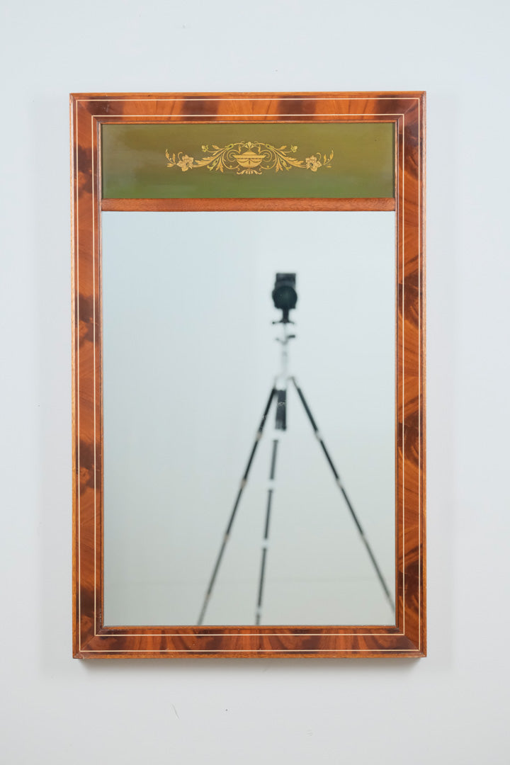 Flamed Mirror with Urn Stencil - 23