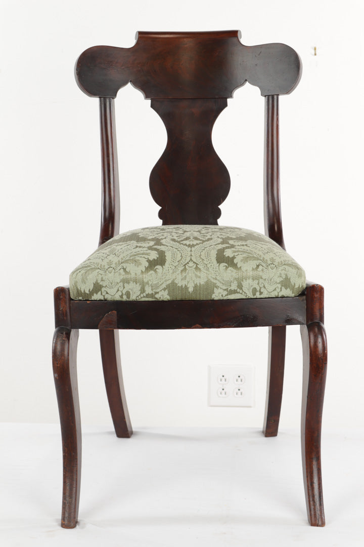 Flamed Saber Legged Chair - New Upholstery