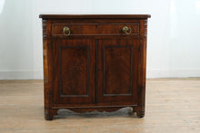 Load image into Gallery viewer, Antique Mahogany Wash Cabinet with Paneled Doors and Beaded Trim

