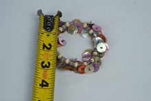Load image into Gallery viewer, Multicolor Mother of Pearl Shell Disc Beaded Stretch Bracelet Boho Statement Jewelry

