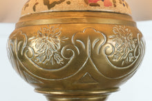 Load image into Gallery viewer, Antique Brass Bridge Floor Lamp With Marble Table Oil Lamp Style 70 Inch
