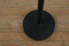 Load image into Gallery viewer, Black Metal Torchiere Floor Lamp with Brass Accents – 70” Tall Modern Minimalist Uplight
