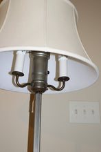 Load image into Gallery viewer, Traditional Pewter Floor Lamp with Dual Sockets
