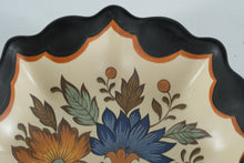 Load image into Gallery viewer, Flora Gouda Plateel Holland Handwerk Scalloped Floral Bowl – Hand-Painted Dutch Pottery (7.75”)
