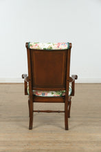 Load image into Gallery viewer, The Bloomfield Arm Chair – Tapered Reeded Legs – Fresh Floral Upholstery
