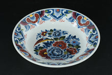 Load image into Gallery viewer, Delft-Style Dutch Bowl – Hand-Painted Bird &amp; Floral Pattern, Made in Holland – 7" Serving/Display Bowl
