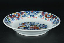 Load image into Gallery viewer, Delft-Style Dutch Bowl – Hand-Painted Bird &amp; Floral Pattern, Made in Holland – 7" Serving/Display Bowl
