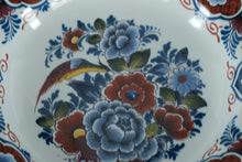 Load image into Gallery viewer, Delft-Style Dutch Bowl – Hand-Painted Bird &amp; Floral Pattern, Made in Holland – 7" Serving/Display Bowl
