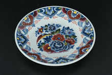Load image into Gallery viewer, Delft-Style Dutch Wall Plate – Hand-Painted Bird &amp; Floral Pattern, Made in Holland – 7.5" Round
