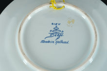 Load image into Gallery viewer, Delft-Style Dutch Wall Plate – Hand-Painted Bird &amp; Floral Pattern, Made in Holland – 7.5" Round
