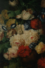 Load image into Gallery viewer, Vintage Floral Still Life Oil Painting Ornate Gold Frame ELBECO Canvas 45x56

