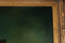 Load image into Gallery viewer, Vintage Floral Still Life Oil Painting Ornate Gold Frame ELBECO Canvas 45x56
