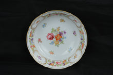 Load image into Gallery viewer, Oscar de la Renta Royale Germany Floral Fine China Serving Bowl Gold Trim 8”
