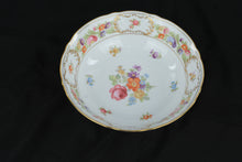 Load image into Gallery viewer, Oscar de la Renta Royale Germany Floral Fine China Serving Bowl Gold Trim 8”
