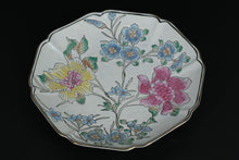 Load image into Gallery viewer, Hand-Painted Porcelain Floral Decorative Plate – 9&quot; Wide
