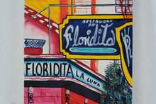 Load image into Gallery viewer, Original Cuban Floridita Havana Street Scene Painting Classic Car Signed Canvas Art
