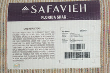 Load image into Gallery viewer, Safavieh Florida Shag SG455 Cream 8 x 10 Area Rug Scroll Floral Pattern
