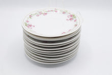 Load image into Gallery viewer, Crown Liara Bavaria China Pink Floral Gold Trim Dinnerware Set 66 Pieces
