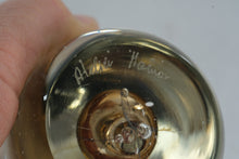 Load image into Gallery viewer, Signed Studio Art Glass Paperweight Abstract Internal Sculpture Clear Amber Form
