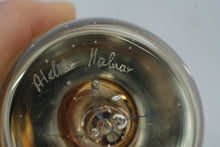Load image into Gallery viewer, Signed Studio Art Glass Paperweight Abstract Internal Sculpture Clear Amber Form
