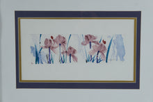 Load image into Gallery viewer, Daniel Nitz Signed Abstract Floral Watercolor Framed Art 41 x 33
