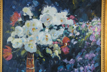 Load image into Gallery viewer, Lisandro Lopez Baylon Original Oil Painting Floral Still Life Signed Framed
