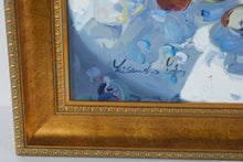 Load image into Gallery viewer, Lisandro Lopez Baylon Original Oil Painting Floral Still Life Signed Framed
