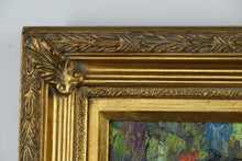 Load image into Gallery viewer, &quot;Golden Bloom Still Life&quot; – Framed Oil on Canvas with Yellow Chrysanthemums and Fruit
