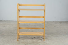 Load image into Gallery viewer, Vintage Folding Wood Three-Tier Bookshelf
