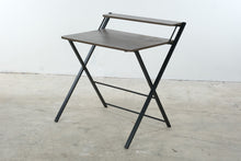 Load image into Gallery viewer, Megan Brown Wood Top Folding Computer Desk with Shelf
