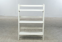 Load image into Gallery viewer, White Wood 3 Tier Freestanding Shelf Bookcase Bathroom Storage 38 Inch
