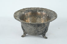 Load image into Gallery viewer, Department 56 Metal Planter Bowl Footed Grapevine Rim Antique Finish 12"
