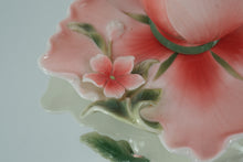 Load image into Gallery viewer, Two’s Company Porcelain Flower Cup &amp; Saucer – Pink Hibiscus Design, Collectible Tea Cup
