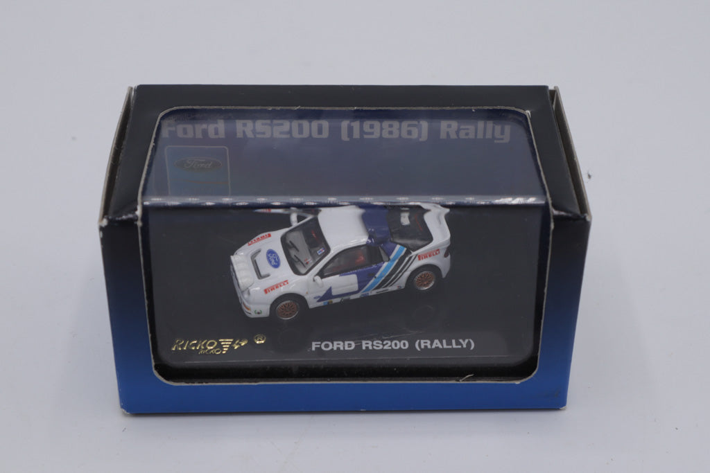 1:87 Ricko Ford RS200 Rally (1986) Diecast Model – New in Box