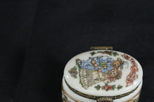 Load image into Gallery viewer, Boyds Bears Porcelain Trinket Box Oval Hinged Forever Theme Mini
