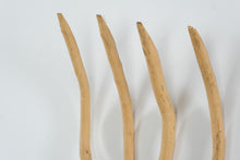 Load image into Gallery viewer, Antique Primitive Wooden 4 Tine Hay Fork Hand Formed Farm Tool 58 Inch
