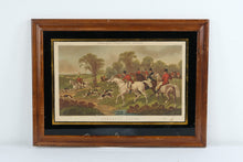 Load image into Gallery viewer, J F Herring Breaking Cover Fox Hunting Scene Vintage Framed Print

