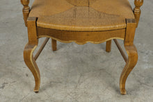 Load image into Gallery viewer, French Provincial Rush Seat Ladder Back Armchair
