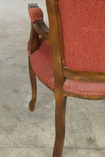 Load image into Gallery viewer, French Louis XV Style Carved Wood Armchair with Red Upholstery
