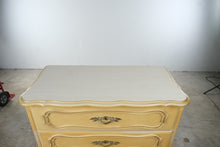 Load image into Gallery viewer, Vintage French Provincial Five-Drawer Tallboy Dresser in Antique Cream
