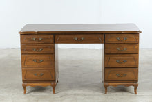 Load image into Gallery viewer, French Provincial Eight Drawer Executive Desk
