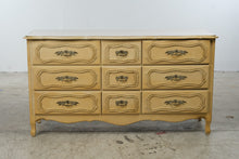 Load image into Gallery viewer, Vintage French Provincial Nine-Drawer Triple Dresser in Antique Cream
