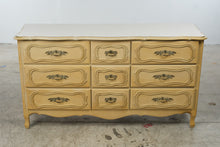 Load image into Gallery viewer, Vintage French Provincial Nine-Drawer Triple Dresser in Antique Cream
